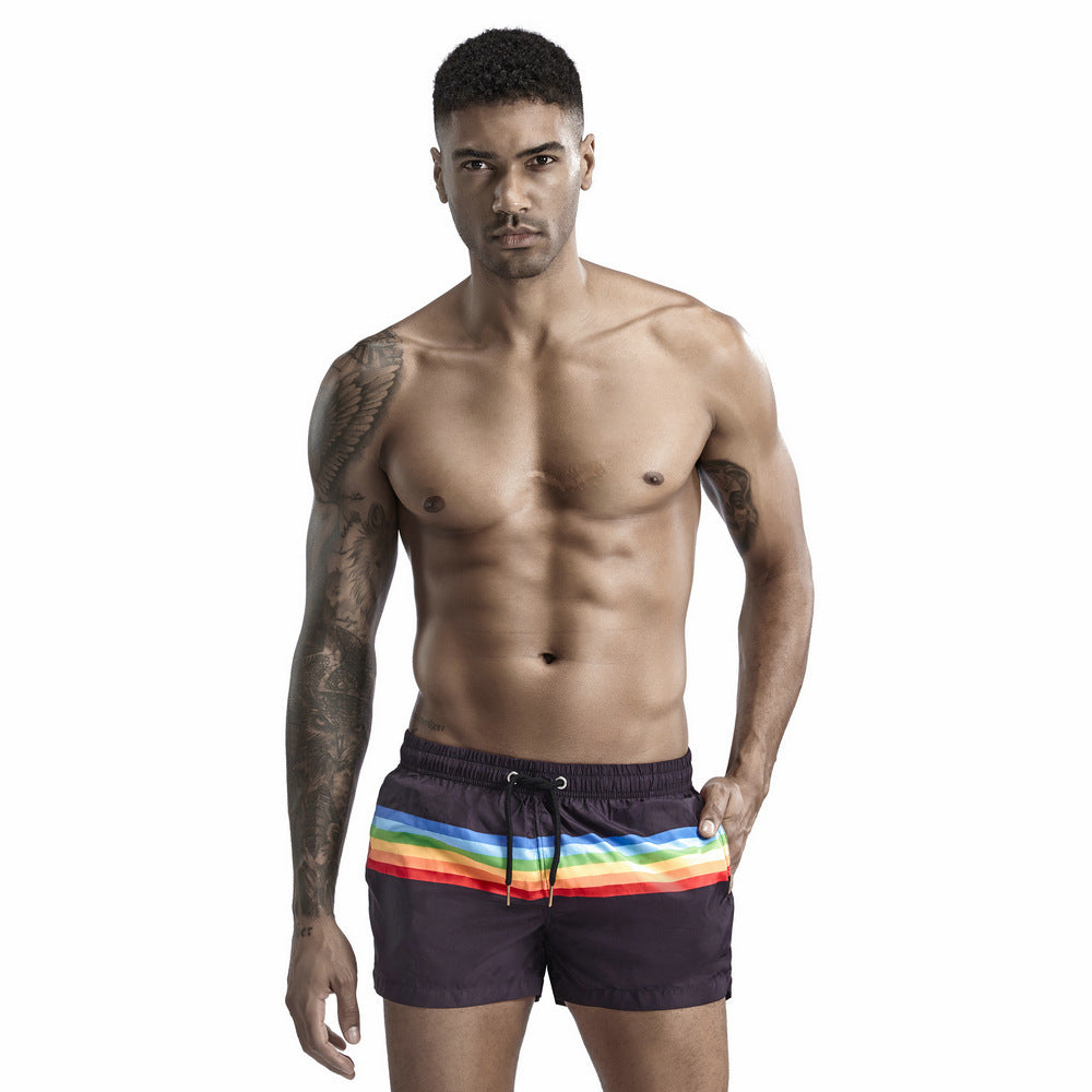 Men's Rainbow Bar Board Shorts (Multiple Colors)