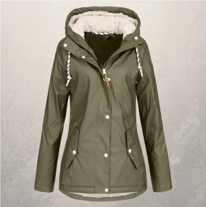 Womens Winter Sherpa Lined Hooded Zip Coat (Multiple Colors)