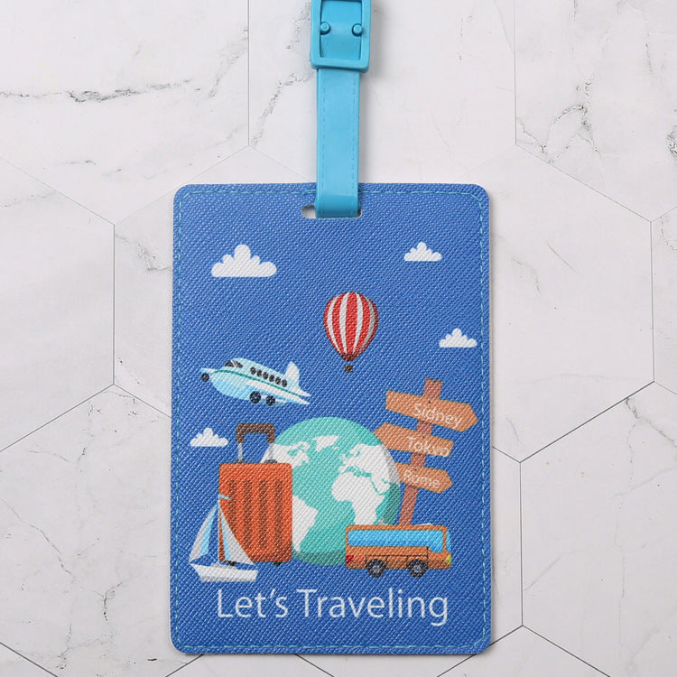 Travel Theme Personalized Luggage Tag (Multiple Styles)