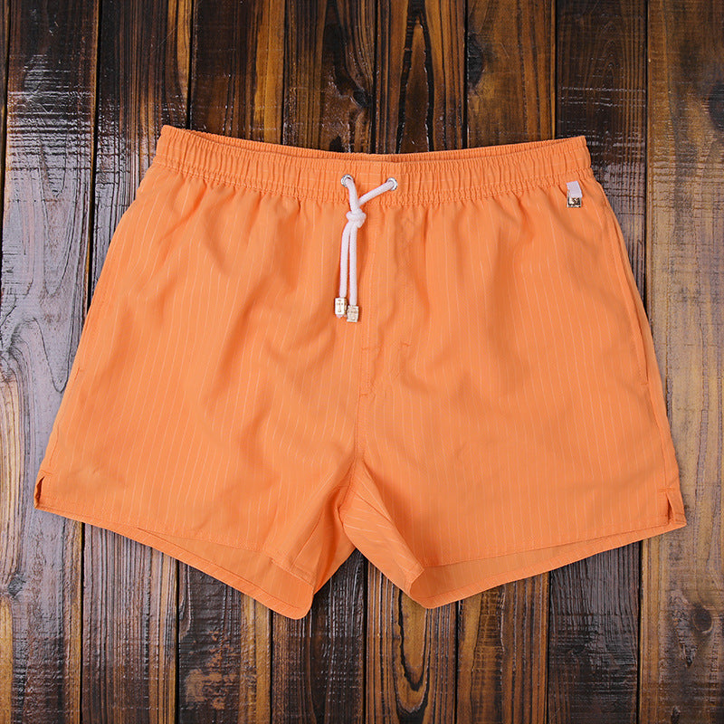 Men's Casual Striped Elastic Drawstring Waist w/Lining Swim Shorts (Multiple Colors/Patterns)