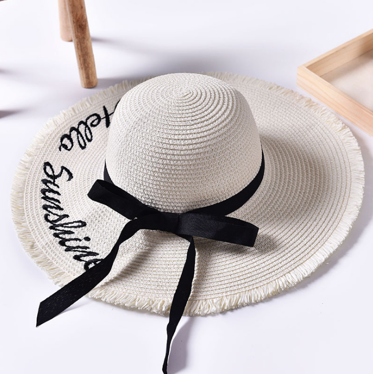 "Hello Sunshine" Beach Sun Hat (Multiple Colors)