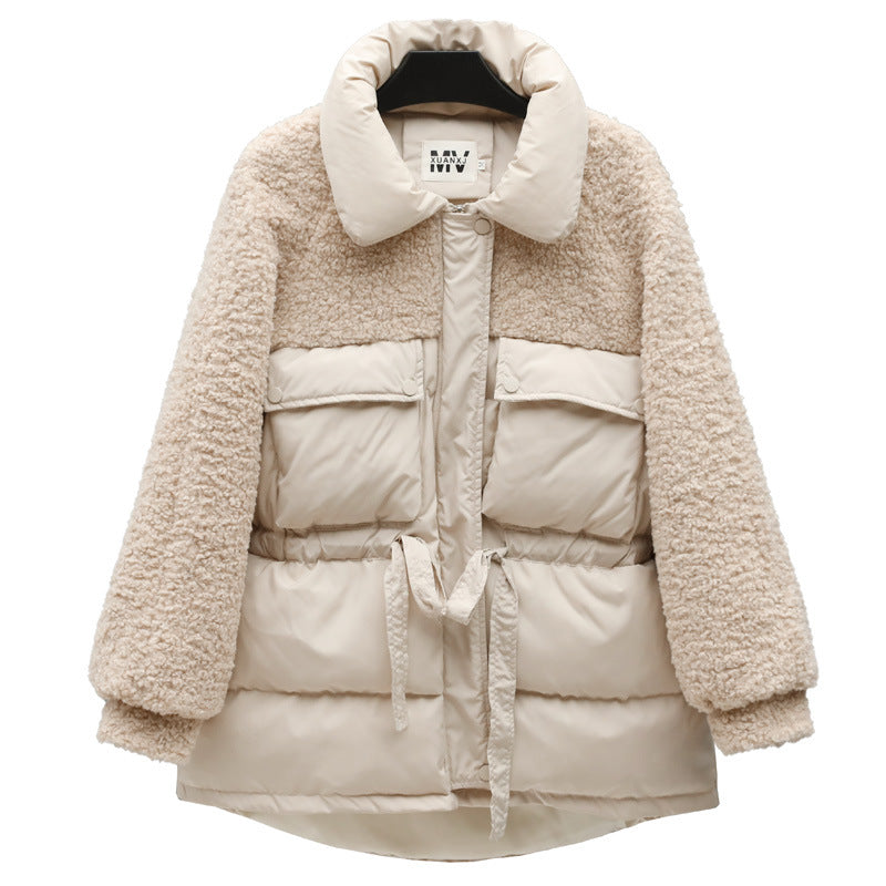 Fashionable Fleece Puffer Coat (Multiple Colors)