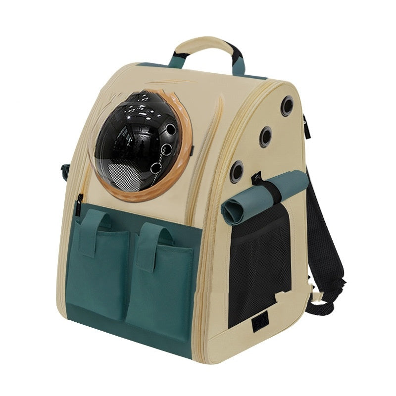 Travel Small Pet Carrier Foldable Space Capsule Backpack (Multiple Colors)