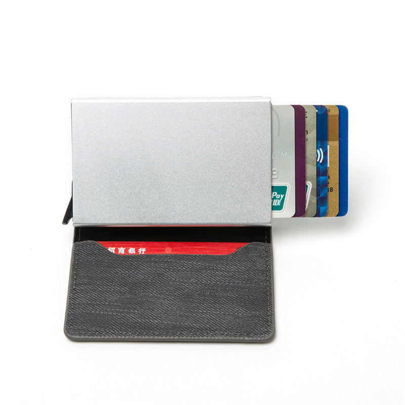 Denim Wallet Card Holder Aluminum Alloy (Multiple Colors)