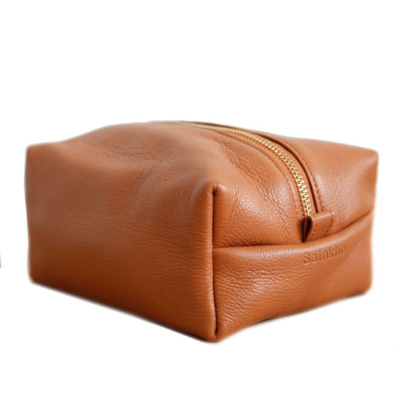 Genuine Leather Travel Toiletry Bag Large Capacity (Multiple Colors)