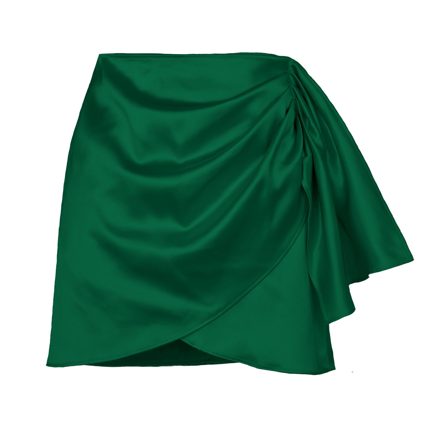 Women's Goddess Draped Short Zipper Skirt (Multiple Colors)