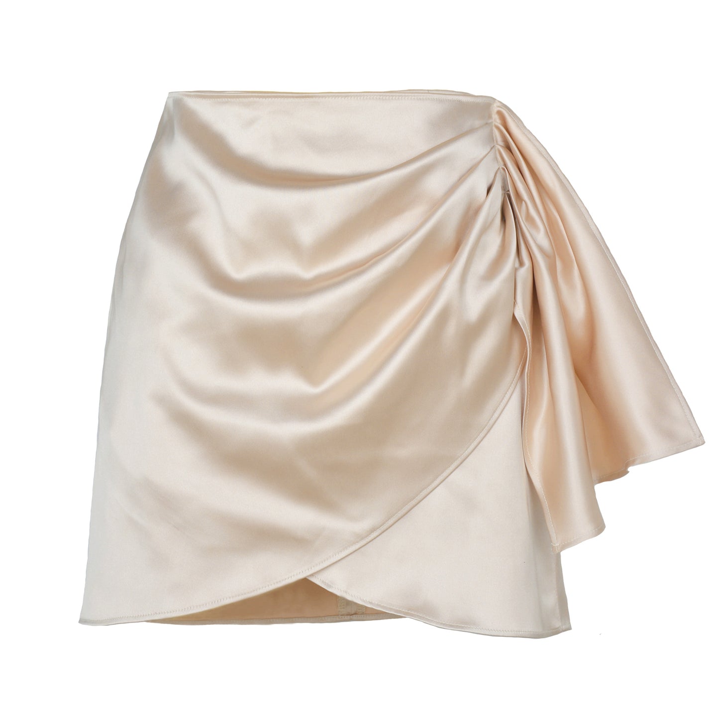 Women's Goddess Draped Short Zipper Skirt (Multiple Colors)