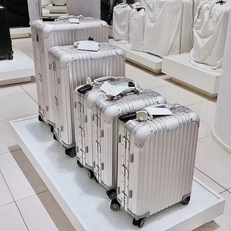 Aluminum Magnesium Alloy Luggage Large Capacity Trolley Case (Multiple Colors)