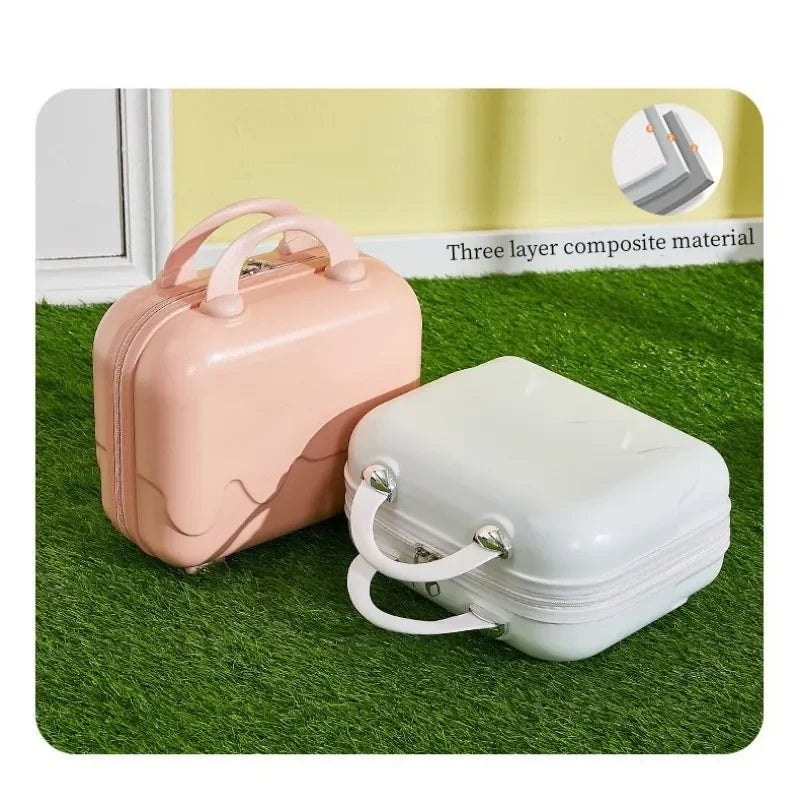 Pastel Drip 14 Inch Mini Suitcase (Multiple Colors)