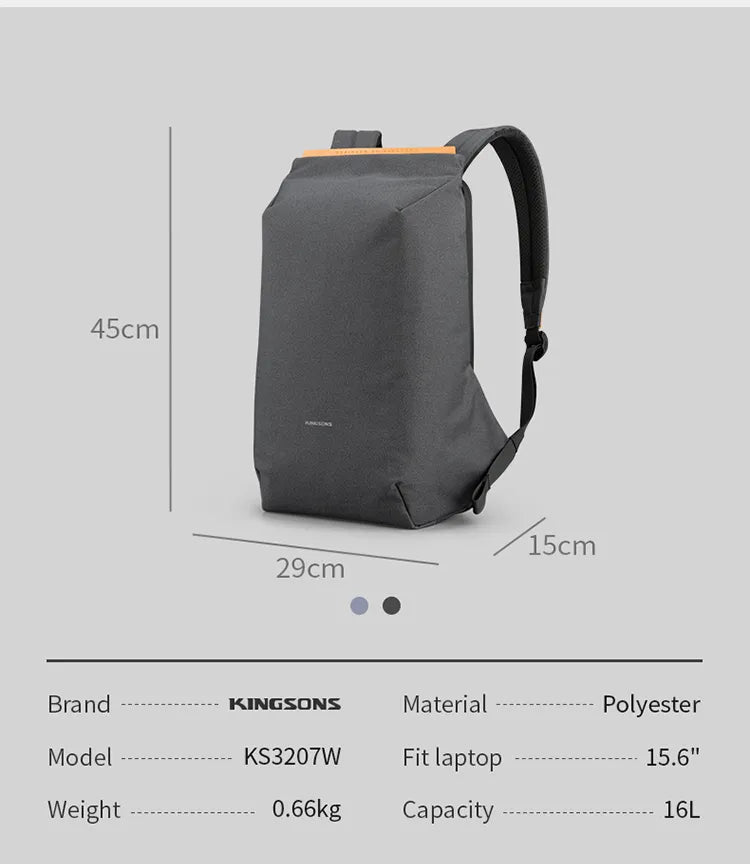 Anti-theft backpack usb rechargeable backpack