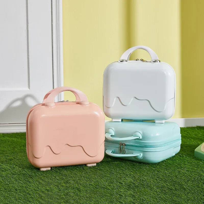 Pastel Drip 14 Inch Mini Suitcase (Multiple Colors)