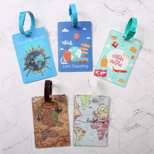 Travel Theme Personalized Luggage Tag (Multiple Styles)