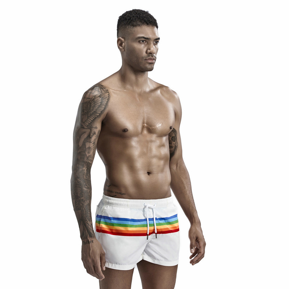 Men's Rainbow Bar Board Shorts (Multiple Colors)