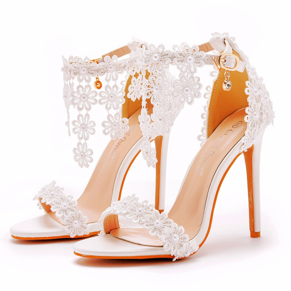 Elegant Rhinestone High Heel Shoes (Multiple Styles)