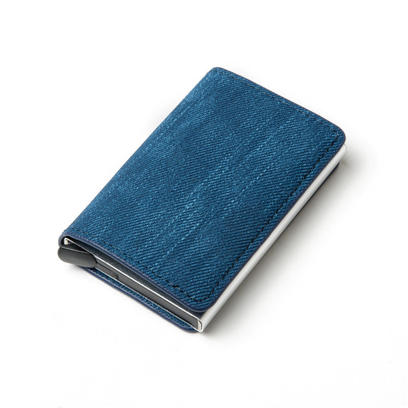 Denim Wallet Card Holder Aluminum Alloy (Multiple Colors)