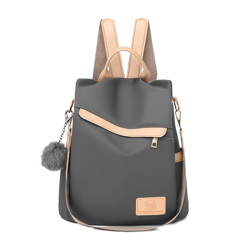 Women's Contrast Lux Anti-Theft Travel Backpack (Multiple Colors)