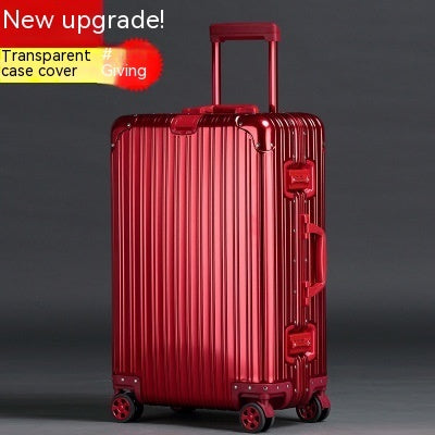 Aluminum Magnesium Alloy Luggage Large Capacity Trolley Case (Multiple Colors)