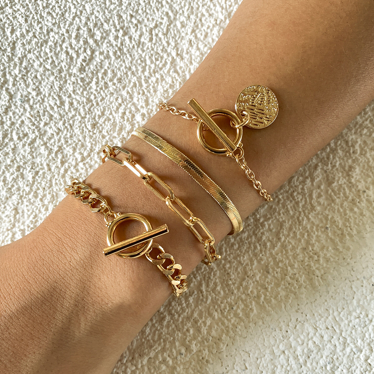 Stylish and Fancy Bracelet Set (Gold or Silver)