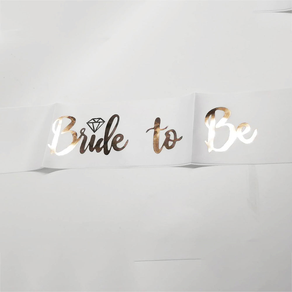 Rose Gold "Bride to Be" Sash For Bachelorette Party (Multiple Colors)