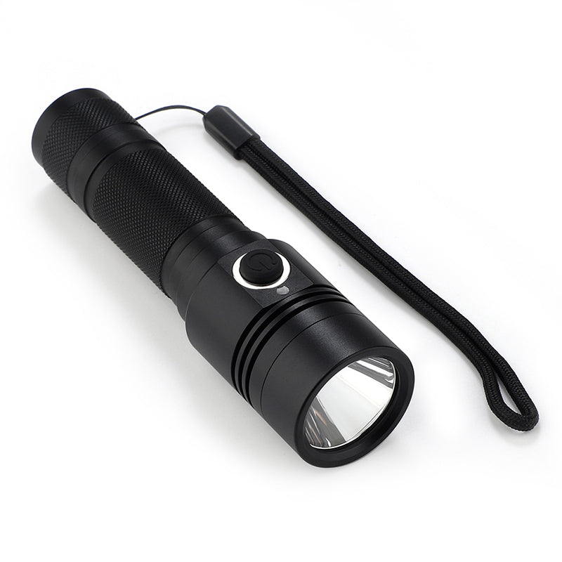 Ultra-thick Aluminum Alloy USB Rechargeable Flashlight (2 Sizes)