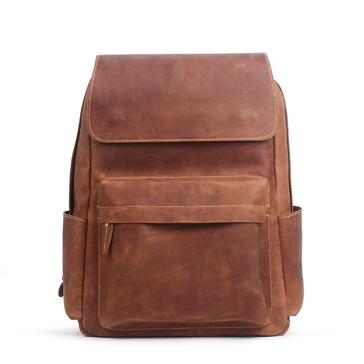 Retro Genuine Leather Backpack (Multiple Colors)