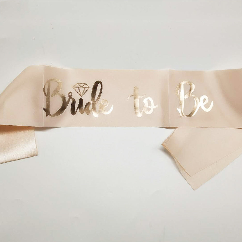 Rose Gold "Bride to Be" Sash For Bachelorette Party (Multiple Colors)