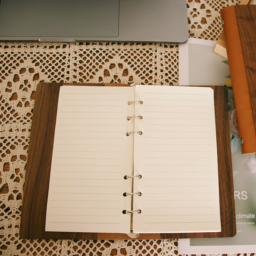 Walnut Loose-leaf Travel Journal