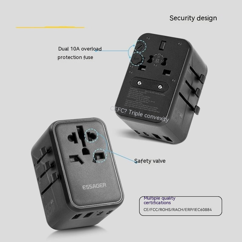 65W Charger Universal Travel Plug Converter