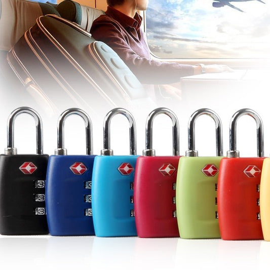 Tourism Luggage Zipper Lock Plastic TSA Code Lock (Multiple Colors)