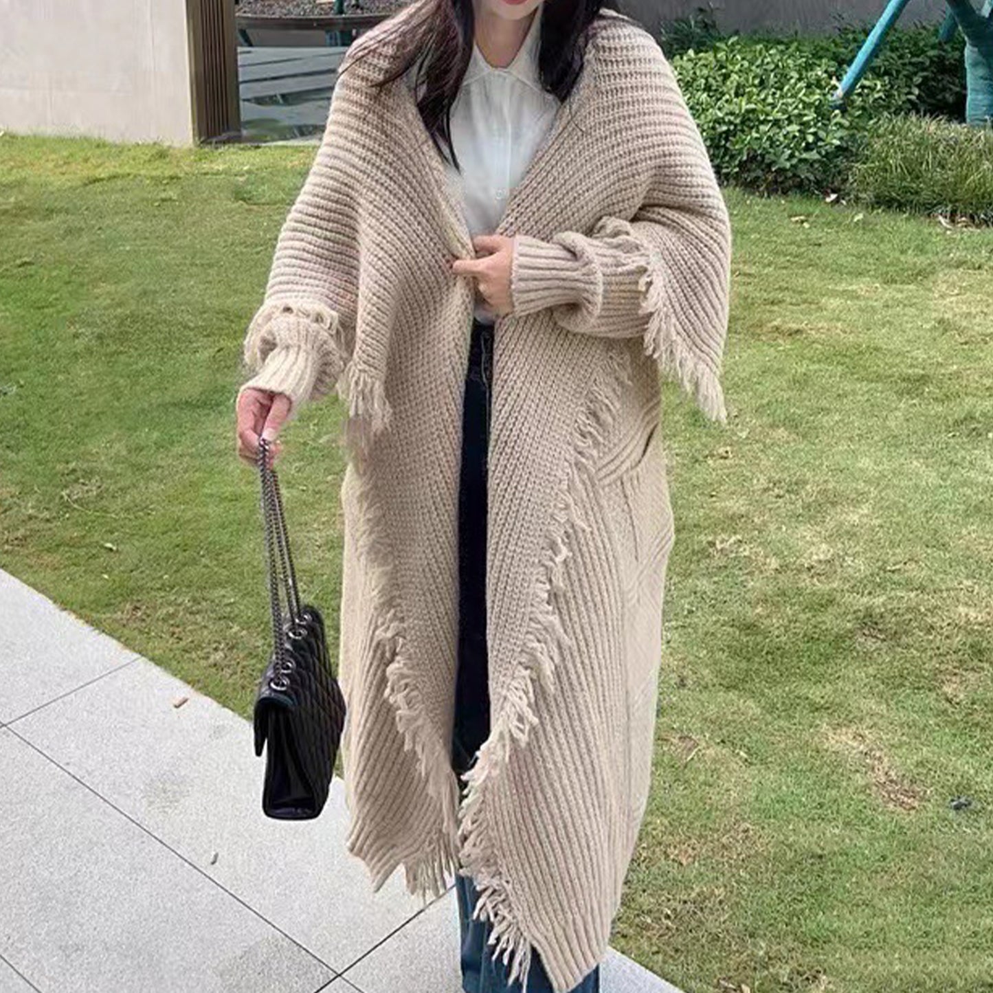 Long Alpaca Wool Sweater Coat (Multiple Colors)