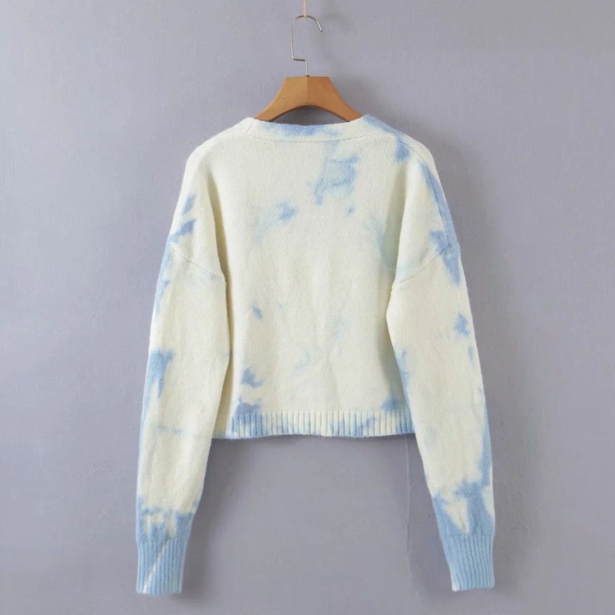 V-Neck Tie Dye Button Down Cardigan (Multiple Colors)