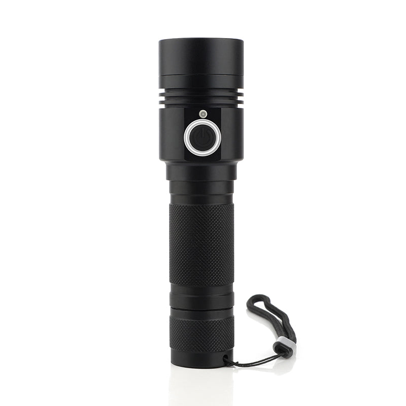 Ultra-thick Aluminum Alloy USB Rechargeable Flashlight (2 Sizes)