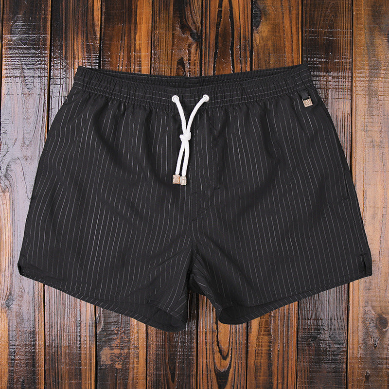 Men's Casual Striped Elastic Drawstring Waist w/Lining Swim Shorts (Multiple Colors/Patterns)