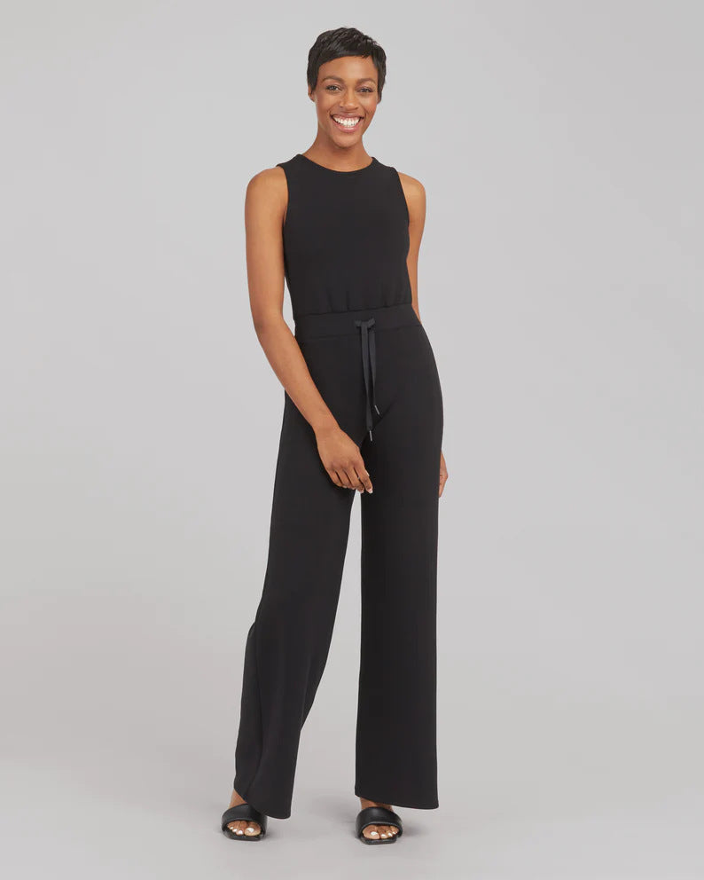 Women's Comfy & Sleek Lace Up Jumpsuit Wide Leg Pants (Multiple Colors)